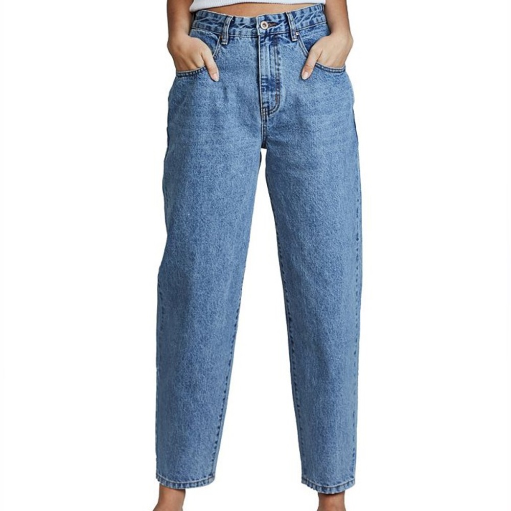 Gently worn slouch mom jeans from cotton